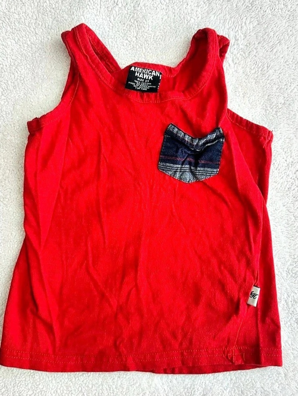 American Hawk Boys 2T Striped 3-Piece Set in Blue & Red - Picture 6 of 11